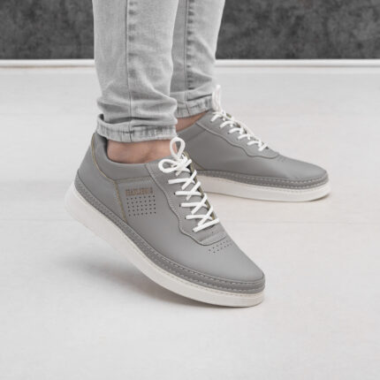 کفش روزمره مردانه مدل تابان کد arya رنگ طوسی